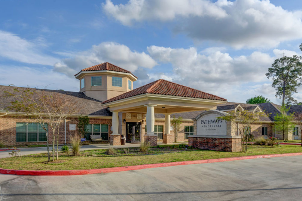 Proveer Senior Living | Outdoor entrance of Pathways Memory Care community